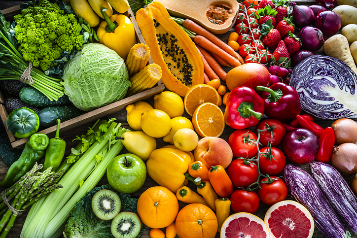 picture of different color foods